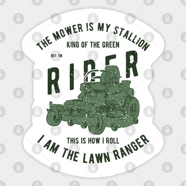 The Lawn Ranger Sticker by JakeRhodes